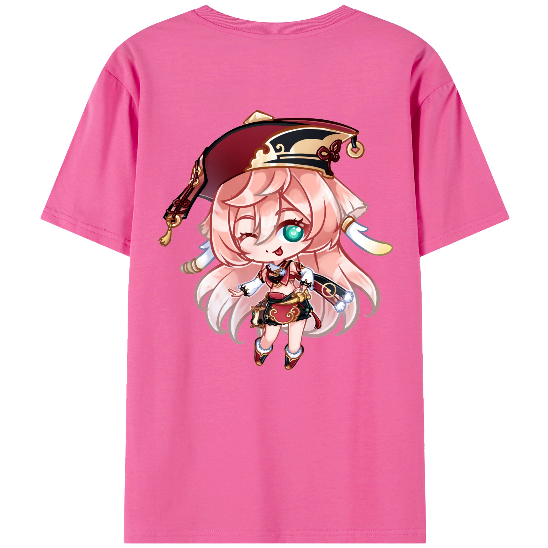 げんし神 ヤンフェイ genshin Yanfei レディース半袖Tシャツ(バックプリント)